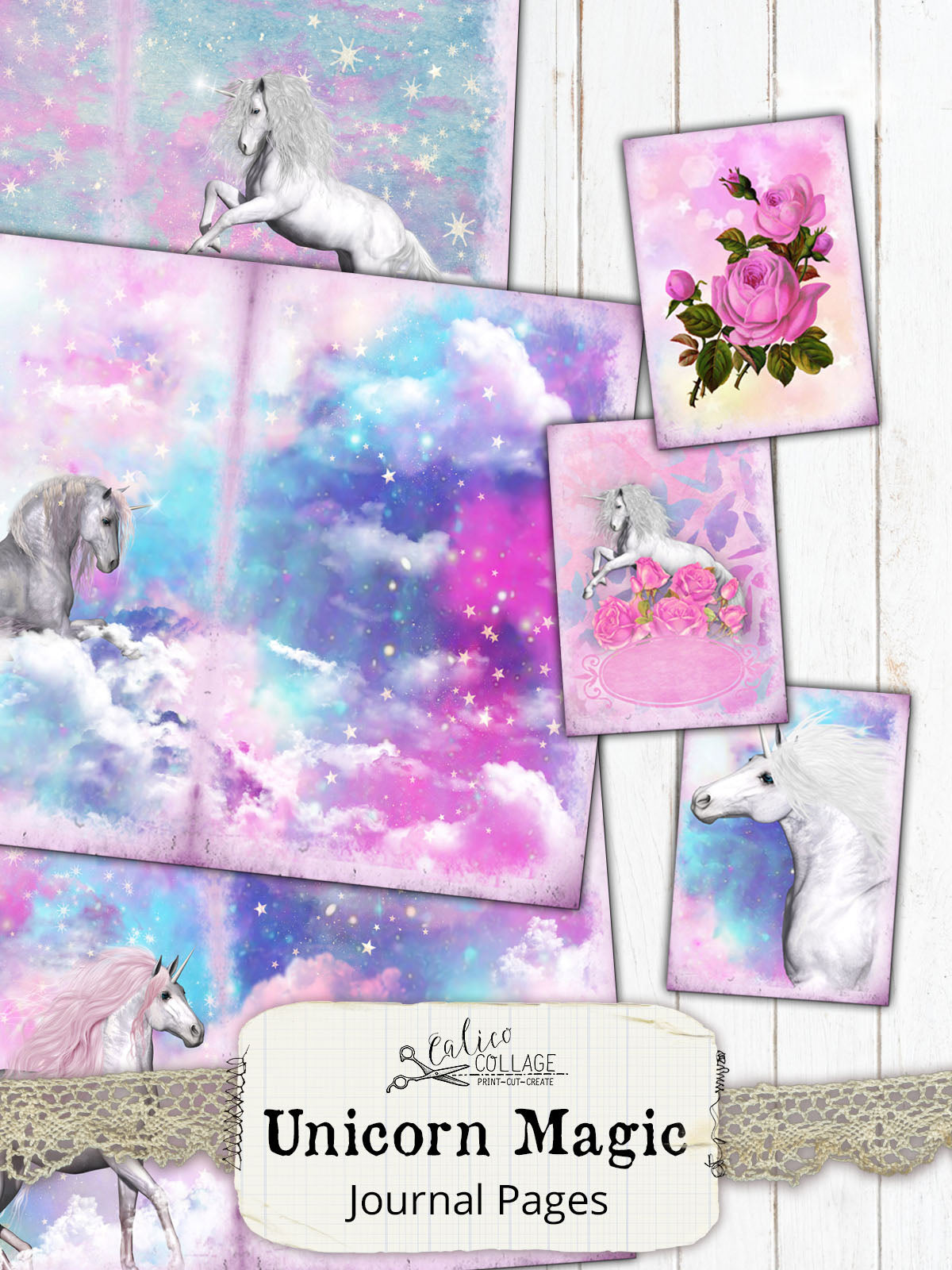 Unicorn Magic Printable Journal Kit