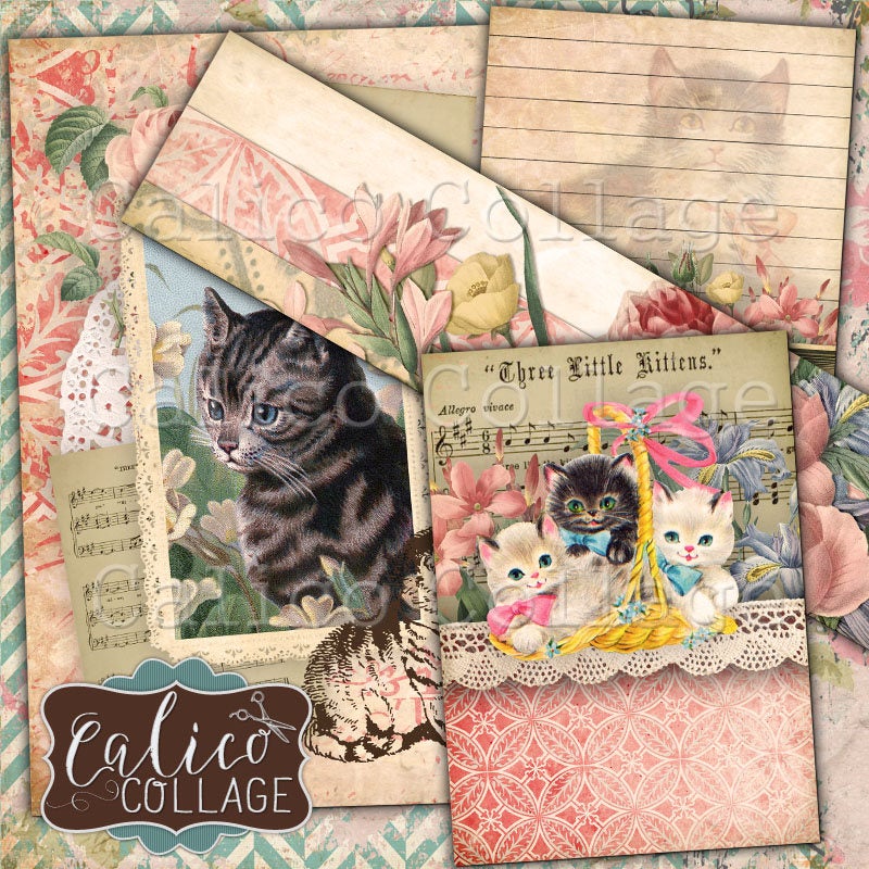 Lovable Kitties Journaling Cards