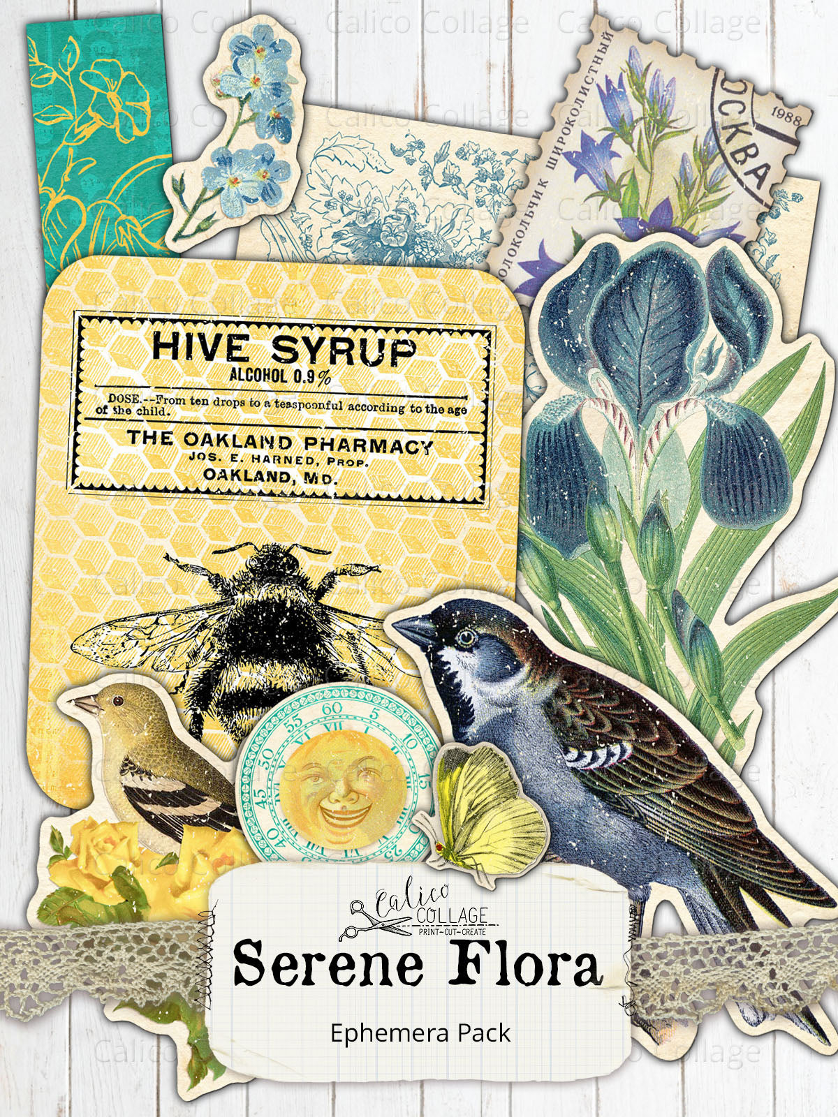 Serene Flora Ephemera Pack