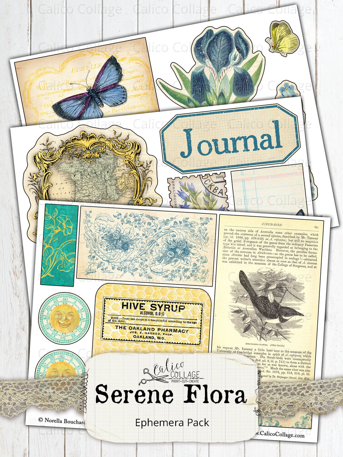 Serene Flora Ephemera Pack