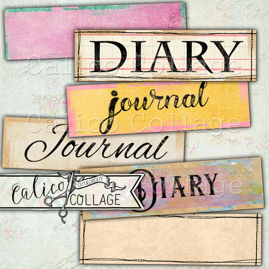Printable Journal & Diary Labels