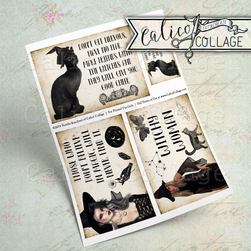 Witch Magick Printable Journaling Cards