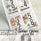 Printable Junk Journal Flashcards, Shabby Grunge