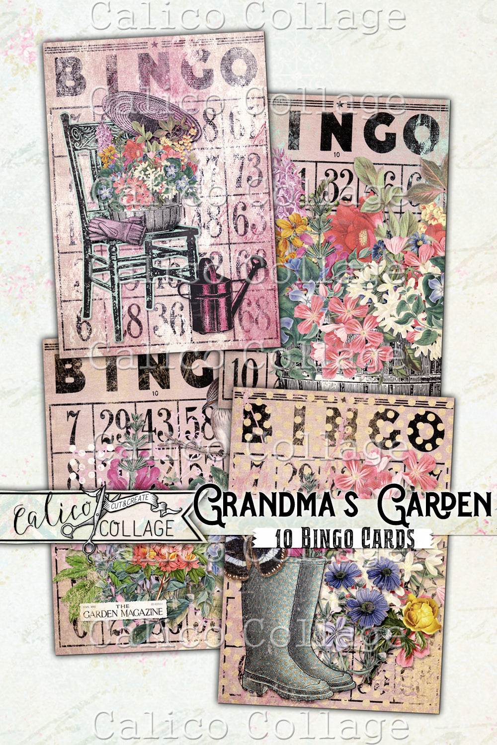 Printable Bingo Cards, Grandma's Garden