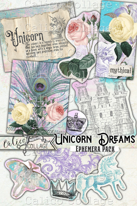 Unicorn Dreams Ephemera Pack