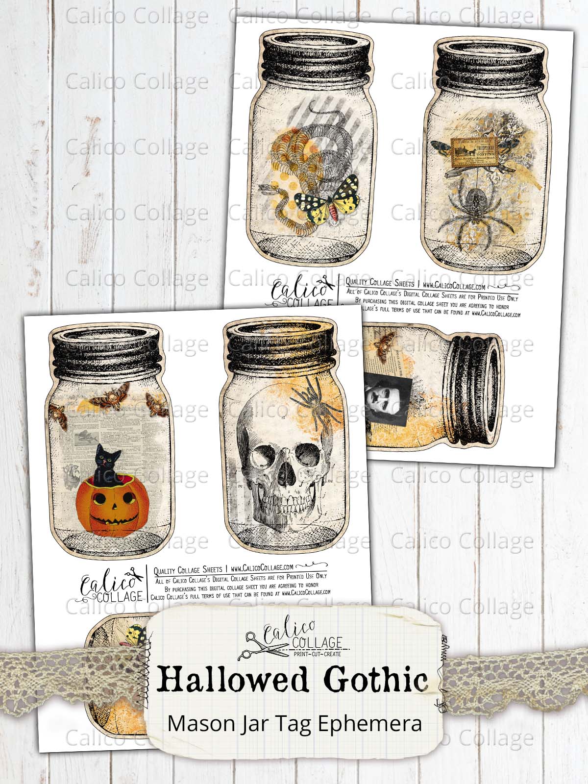 Printable Halloween Mason Jar Tags