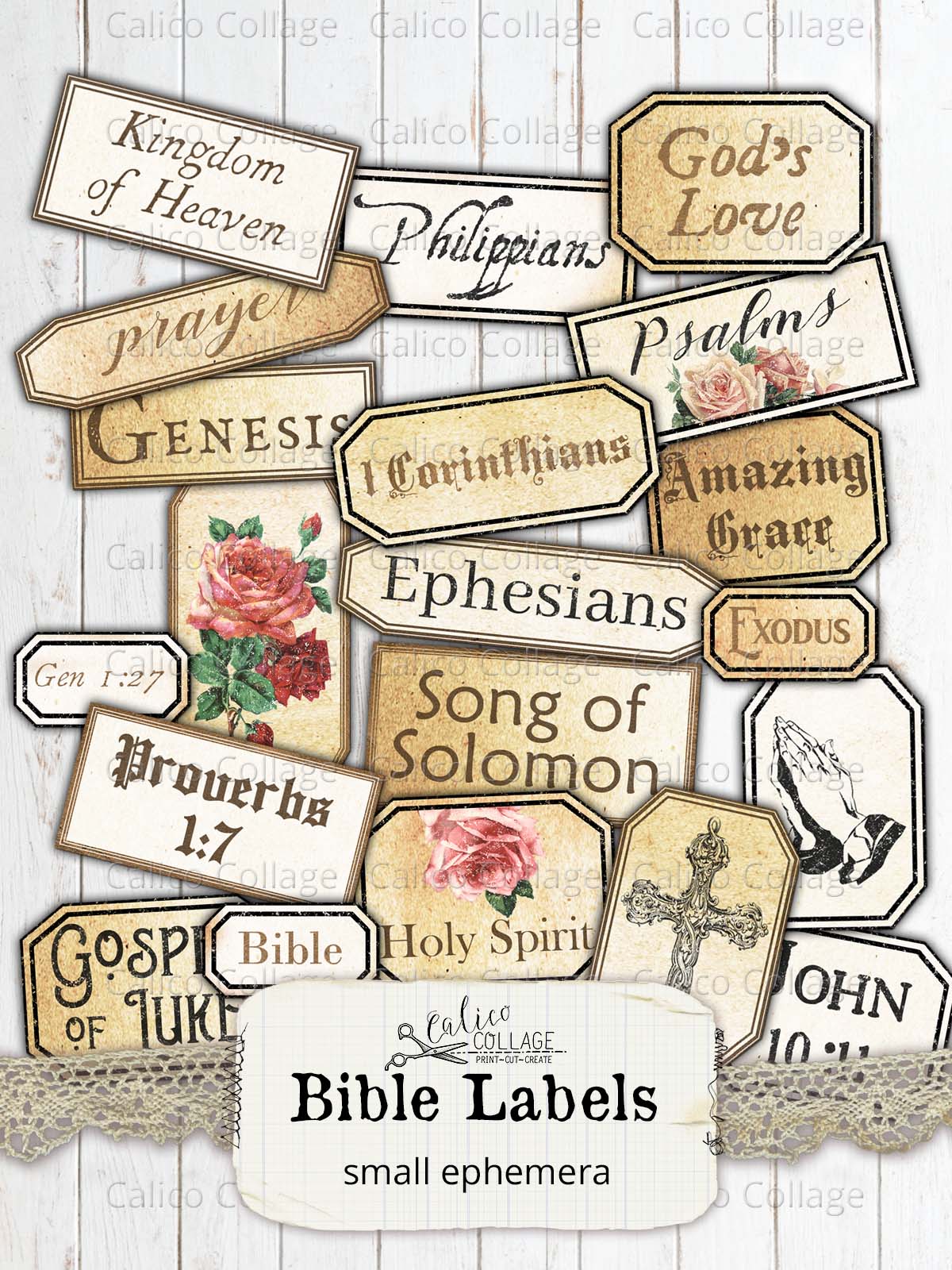 Christian Faith Vintage Junk Journal Pages And Ephemera: Over 210 Catholic  & Bible Scripture Themed Labels, Postcards, Tags, Papers & Ephemera Pieces   Collage And Many Other Paper Crafts: Publishing, Printopedia:  9798445574798