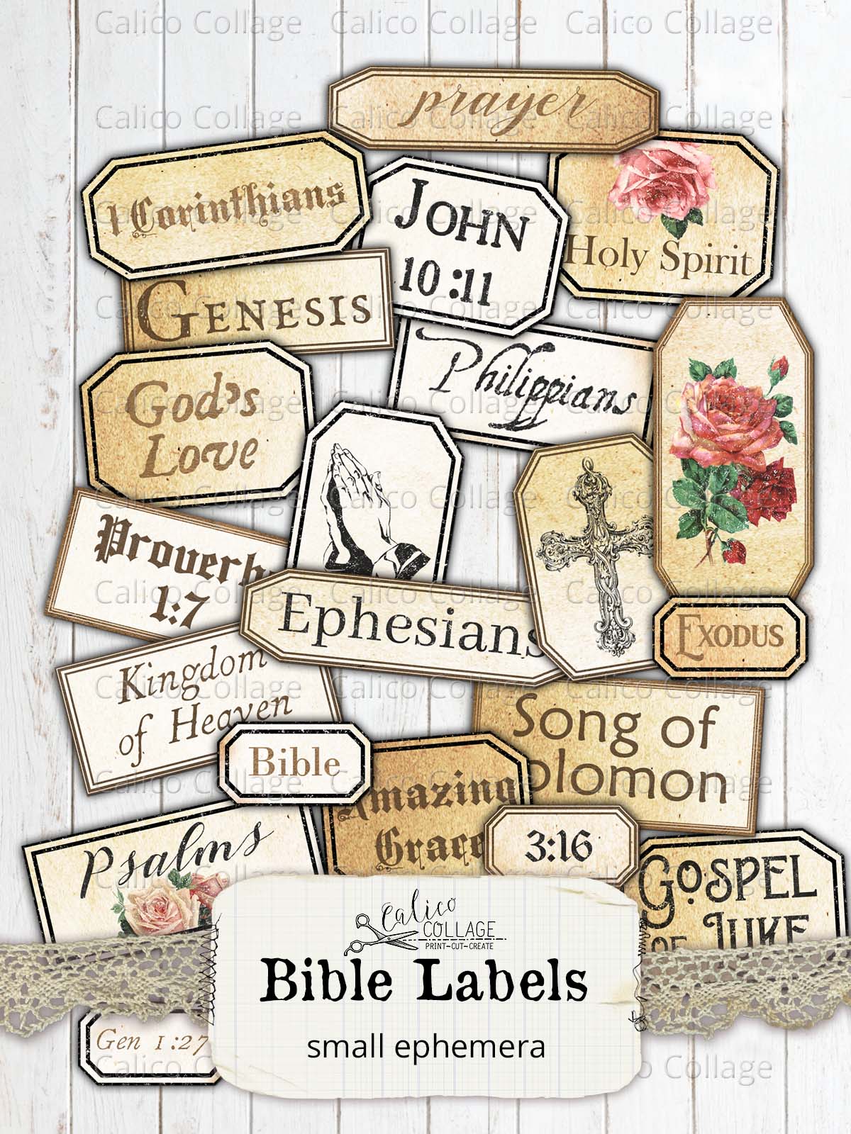 Faith Printable Bible Labels