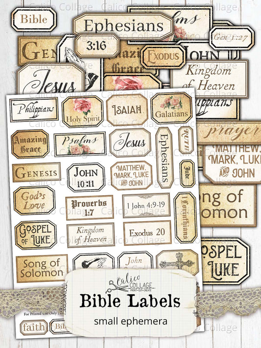 Faith Printable Bible Labels