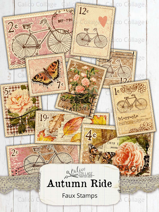 Autumn Junk Journal Stamps