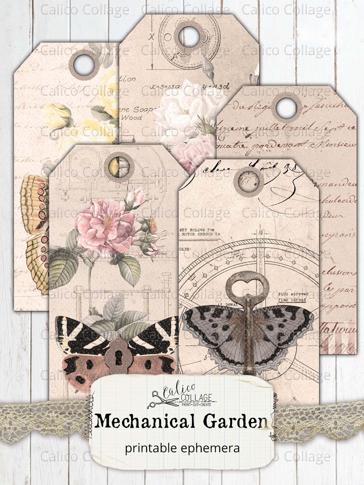 Mechanical Garden Junk Journal Bundle