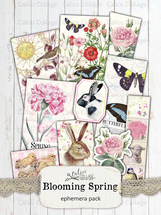 Easter Ephemera Pack, Blooming Spring