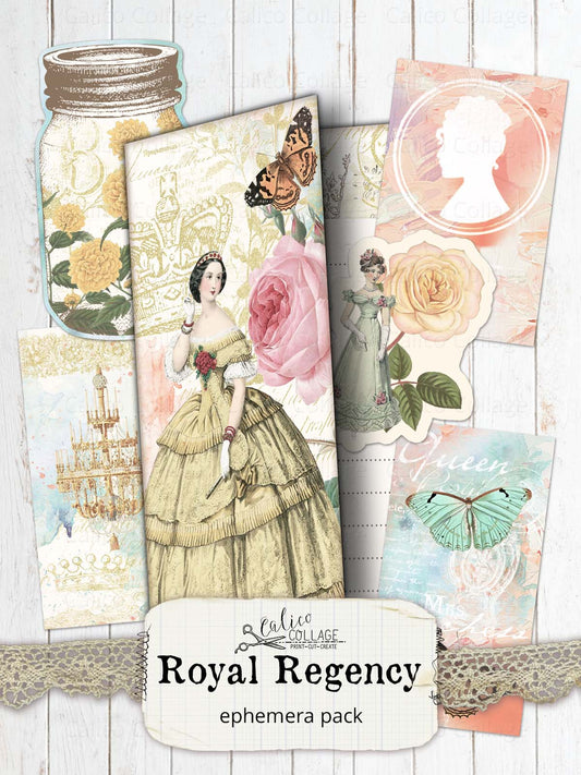 Royal Regency Ephemera Junk Journal Folio Kit
