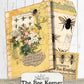 Bee Ephemera Junk Journal Folder, Bee Keeper