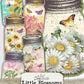 Daisy Mason Jar Tags Junk Journal Printables, Little Blossoms