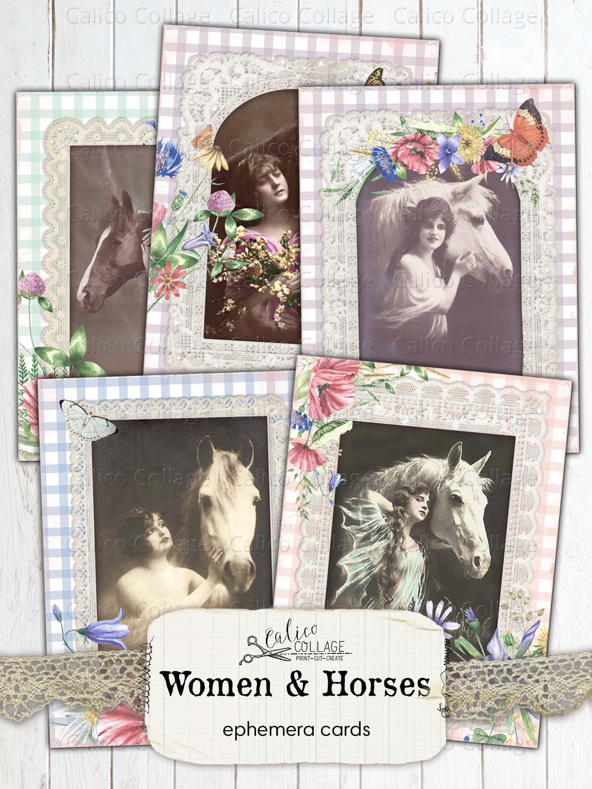 Horse Ephemera, Junk Journal Printable