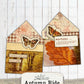 Autumn Junk Journal Pockets, Mixed Media House Collage Sheet