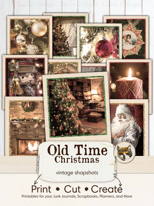 Old Time Christmas Ephemera Pictures for Junk Journals