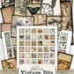 Vintage Bits Digital Collage Sheets, Small Ephemera Pack